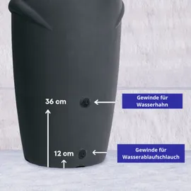 WaterForm Regentonne BOLOGNA 360 l grau