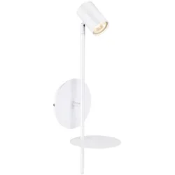 SPOT LIGHT Wandleuchte "Rogna", weiß, H: 51,50cm, Lampen, Wandleuchte aus Metall für den Arbeitsbereich, Wandstrahler