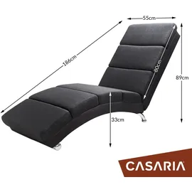 CASARIA Relaxliege London Anthrazit Webstoff