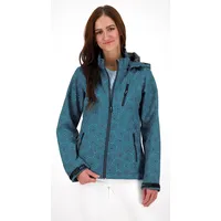 Deproc activ  Softshelljacke mit abnehmbarer Kapuze Übergangsjacke Windbreaker SHELBY PEAK petrol 42