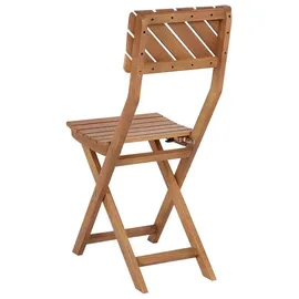 Beliani Balkon Set 3-tlg. Dunkelbraun