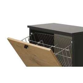 Möbel Kraft Manhattan 107,3 x 128,5 x 41,6 cm holz weiß/dunkelgrau