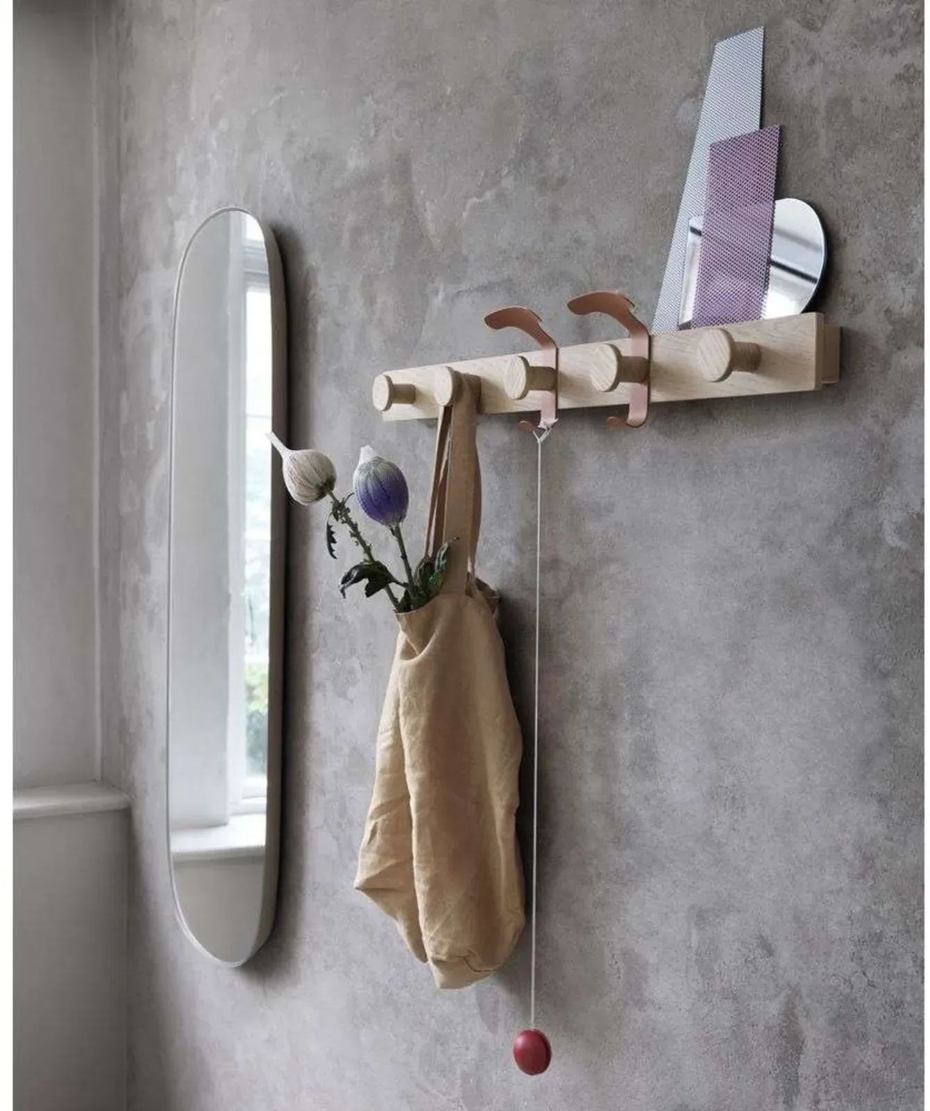 Hakenleisten Muuto, Schwarz, Metall - 87.5 - 3.8 - 7