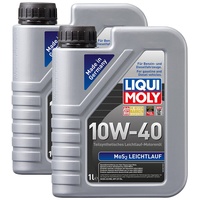 LIQUI MOLY Motoröl Öl MoS2 LEICHTLAUF 10W40 10W-40 2L 2Liter 1091