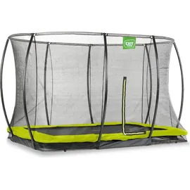 EXIT TOYS Silhouette Bodentrampolin 244 x 366 cm inkl. Sicherheitsnetz grün