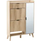 Beliani Moonie 84 x 118 x 25 cm Hellbraun / braun