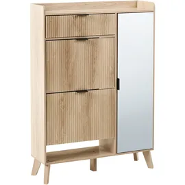 Beliani Moonie 84 x 118 x 25 cm Hellbraun / braun