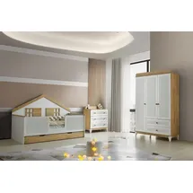 JV Möbel Kinderzimmer 3tlg.Set Kinderbett Kommode, Kleiderschrank Modern möbel