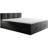 Trada Royal Boxspringbett 140 x 200 cm H3 Dunkelgrau
