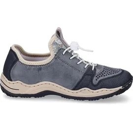 Rieker Damen Halbschuhe L0538-14 blau