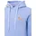 Zwillingsherz Hoodie "Kleiner Dackel", Damen, Gr. S/M, blau (mittelblau), angeraute Sweatware, Obermaterial: 50% Baumwolle, 50% Polyester, unifarben, Sweatshirts Hoodie, "Dackel"-Stickerei, bedruckter Kordelzug, Kängurutasche