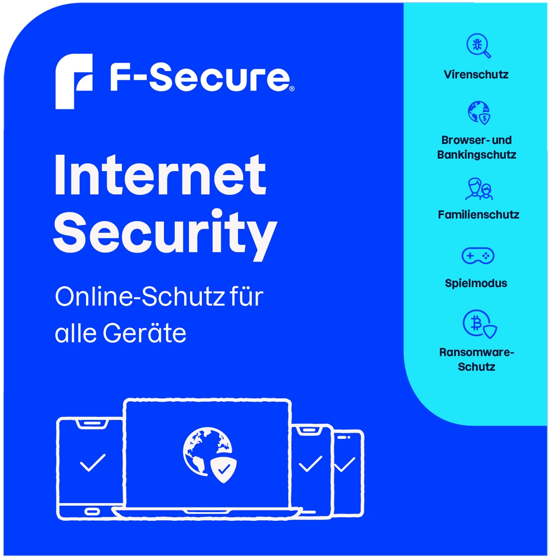 F-Secure Internet Security für alle Geräte [7 Geräte - 3 Jahre] [Vollversion]
