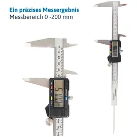Dönges Digital-Messchieber, LCD-Anzeige, CE, Messbereich 200 mm, 8 \""