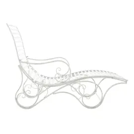 CLP Amiens Gartenliege 200 x 60 x 80 cm Weiß