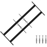 vidaXL Sicherheitsgitter für Fenster mit 2 Querstangen 3 pcs 43-74 cm