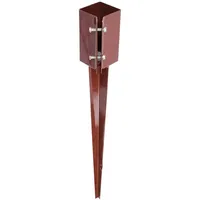 FIXMAN 721020 Pfostenträger, Einschlagbodenhülse 75 x 75 x 750 mm