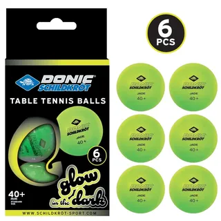 Donic Schildkröt Donic-Schildkröt Tischtennisbälle Glow in the dark 6 Stück