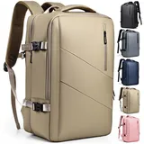 Rucksack Herren 30L Rucksack Laptop Damen 17 Zoll Rucksack mit Laptopfach Wasserdicht Arbeitsrucksack, Tagesrucksack Herren Business Daypack Handgepäck (Khaki)