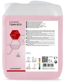 Vermop Vermo San Eco Natur Badreiniger, materialschonend, Nachhaltiger Sanitärreiniger für den gesamten Nassbereich, 5 Liter - Kanister