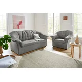 DOMO collection Polstergarnitur »Pegnitz«, (Set), Sessel und 3-Sitzer grau
