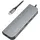 Logilink USB-C Hub mit 6X Erweiterungen: 1x HDMI/1x USB-C PD (Power Delivery)/1x SD Kartenleser/2x USB 3.2 Gen 1x1/1x HDMI (4Kx2K @30Hz) fürs Smartphone Notebook Computer Aluminium