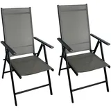 Chillroi CHILLROI® Klappsessel Aluminium 2er Set Gartenstuhl klappbar Campingstuhl