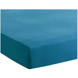 Traumschlaf Spannbettlaken Jersey-Elasthan 120 x 200 - 130 x 200 cm blau