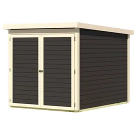 Karibu Fahrradgarage Terragrau 162,5 cm x 216,5 cm