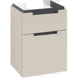 Villeroy & Boch Subway 2.0 Waschtischunterschrank, 2 Auszüge, Waschbecken mittig, 440x590x352mm, A90610VN,