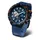 Vostok Europe Almaz Space Station Herren Uhr Multifunktion mit Lederarmband, schwarz/blau, Armband