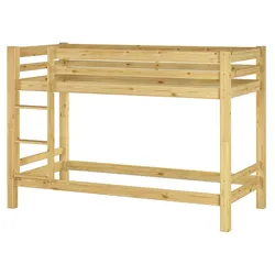 Erst-Holz Kinderzimmer Etagenbett massiv Kiefer 90x200 Stockbett Hochbett Kinderbett 60.09-09oR