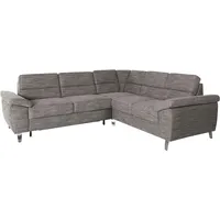 sit&more Ecksofa »Sorano L-Form«, wahlweise mit Bett- und Relaxfunktion, inkl. Bettkasten, grau