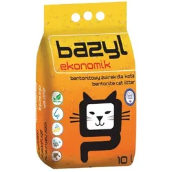 BAZYL Ekonomik 10 L natürliches Bentonit-Katzenstreu
