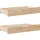 vidaXL Massivholzbett 100 x 200 cm Beige