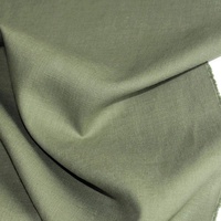 TOLKO 50cm Leinenstoff Meterware Natur Leinentuch für Kleider Hose Rock Bluse Hemd Vorhänge Gardinen Kissen Bettwäsche | 140cm breit | Stoffe zum Nähen Meterware Leinen Stoff kaufen (Alt Grün)