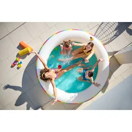 BESTWAY 54443 Runder Aufblasbarer Pool Rainbow DreamsTM 206 x 51 cm