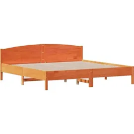 vidaXL Massivholzbett 180 x 200 cm Braun