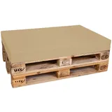 TexDeko Palettenkissen 120 x 80 x 12 cm beige 1 St.