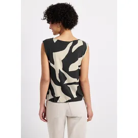 STREET ONE Damen, Strukturmix Top mit Print - 36