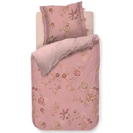 Pip Studio Cece Fiore Bettwäsche-Set aus Perkal, - rosa - 155x220 / 80x80 cm