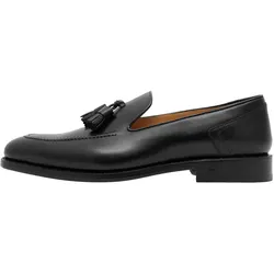 Loafer HENRY STEVENS "Marshall TL", Herren, Gr. 44,5, schwarz, Leder, elegant, Schuhe