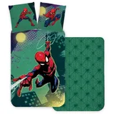 pókember Spiderman Emerald Kinderbettwäsche 100×135 cm, 40×60 cm
