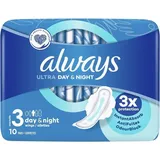 0,51€/Stück-8x Always Damenbinden (Größe 3) mit Flügeln Ultra Day & Night-10 Stk