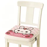 Sitzerhöhung Stuhl, 40 x 40 x 9 cm Tragbare Sitzerhöhung, Sitzerhöhung Sitzkissen mit 2 Sicherheits Schnalle Rutschfeste & Anti-Rutsch-Boden für Zuhause Unterwegs (Kaninchen)