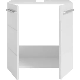 BASIC by Balculina Waschbeckenunterschrank Mandi 60 x 62 cm Weiß Hochglanz