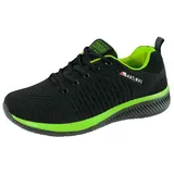 ARTMAS X250 Fluo Arbeitsschuhe Sportschuhe Herren Damen Schuhe Sport geschnürt atmungsaktiv Fluoreszierende Elemente; schwarz; (Numeric_43) - 43 EU