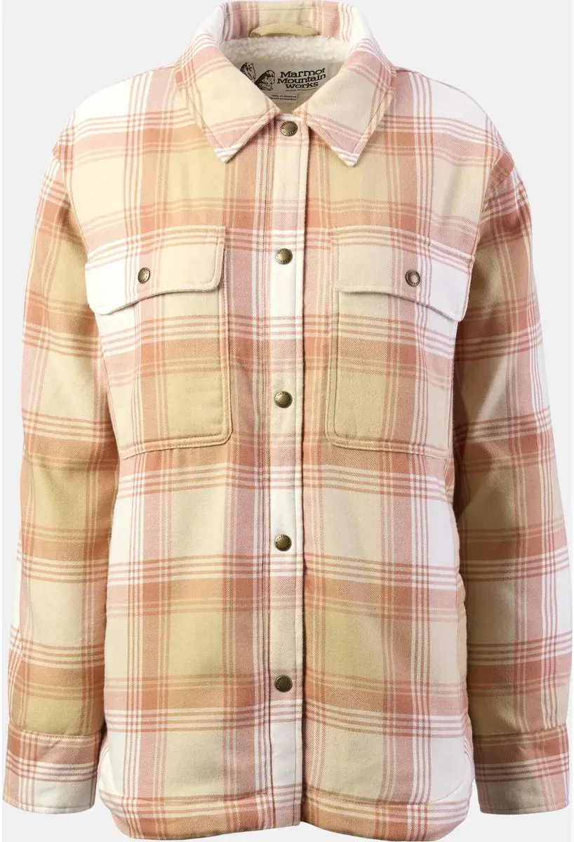 Marmot Wm's Ridgefield Sherpa Flannel Jacket light oak/papyrus (23936) L