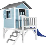 Axi Spielhaus Lodge XL Karibisches Blau Rutsche Blau