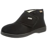 Manitu Herren home Hohe Hausschuhe, Schwarz, 47 EU - 47 EU