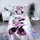 Disney Minnie Mouse Herzen Schwarz 160 x 200 cm + 70 x 80 cm